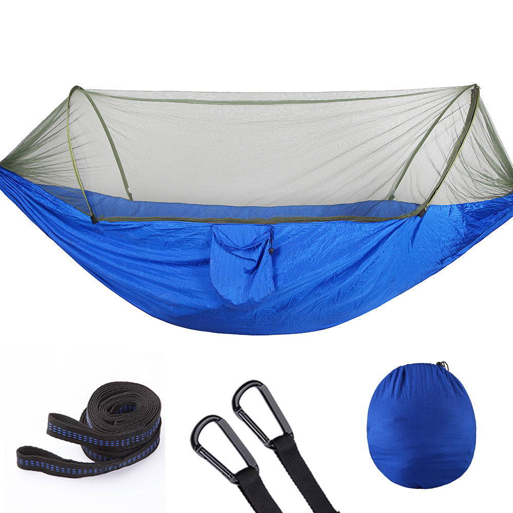 Nicely Fully Automatic Quick Opening Hammock With Mosquito Net