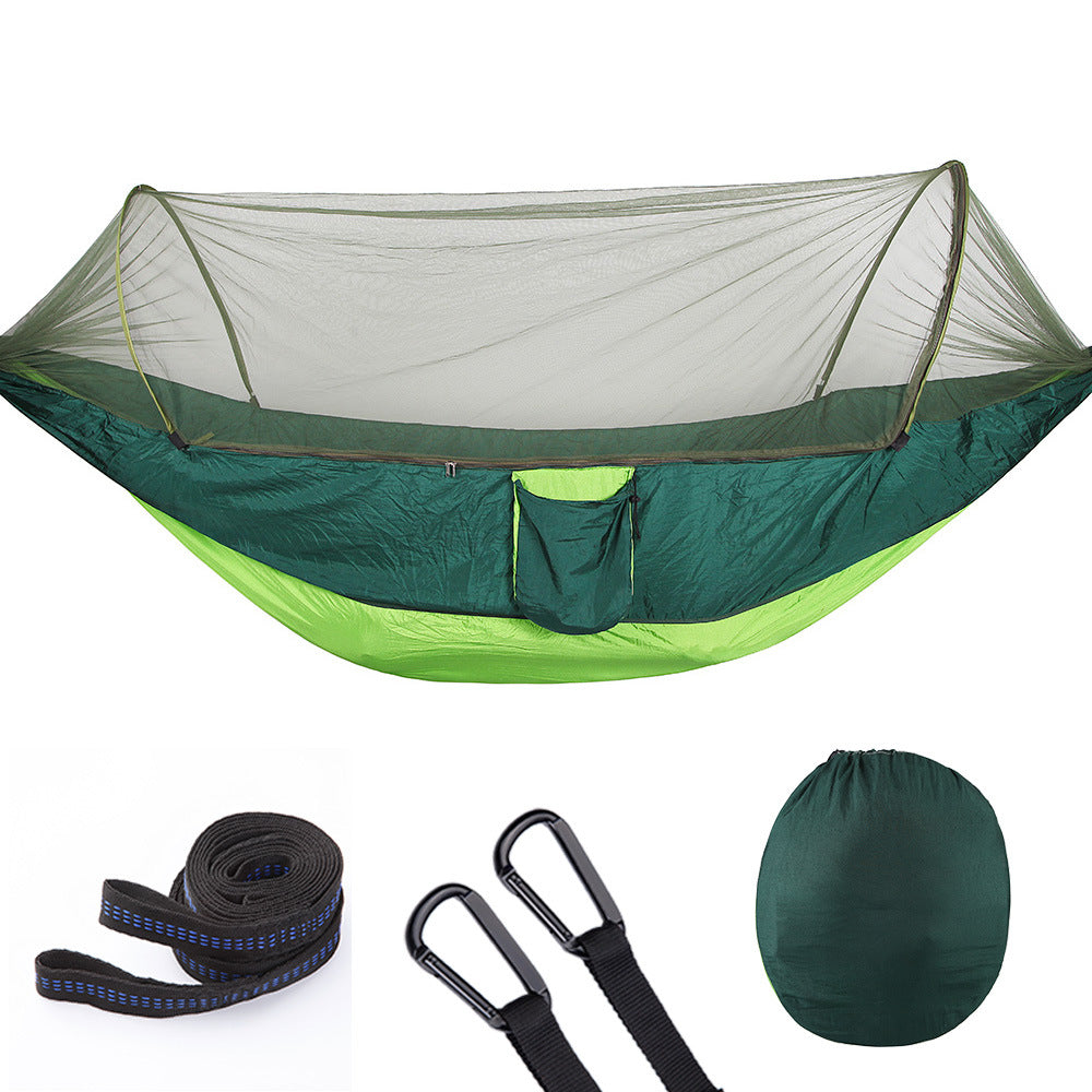 Nicely Fully Automatic Quick Opening Hammock With Mosquito Net