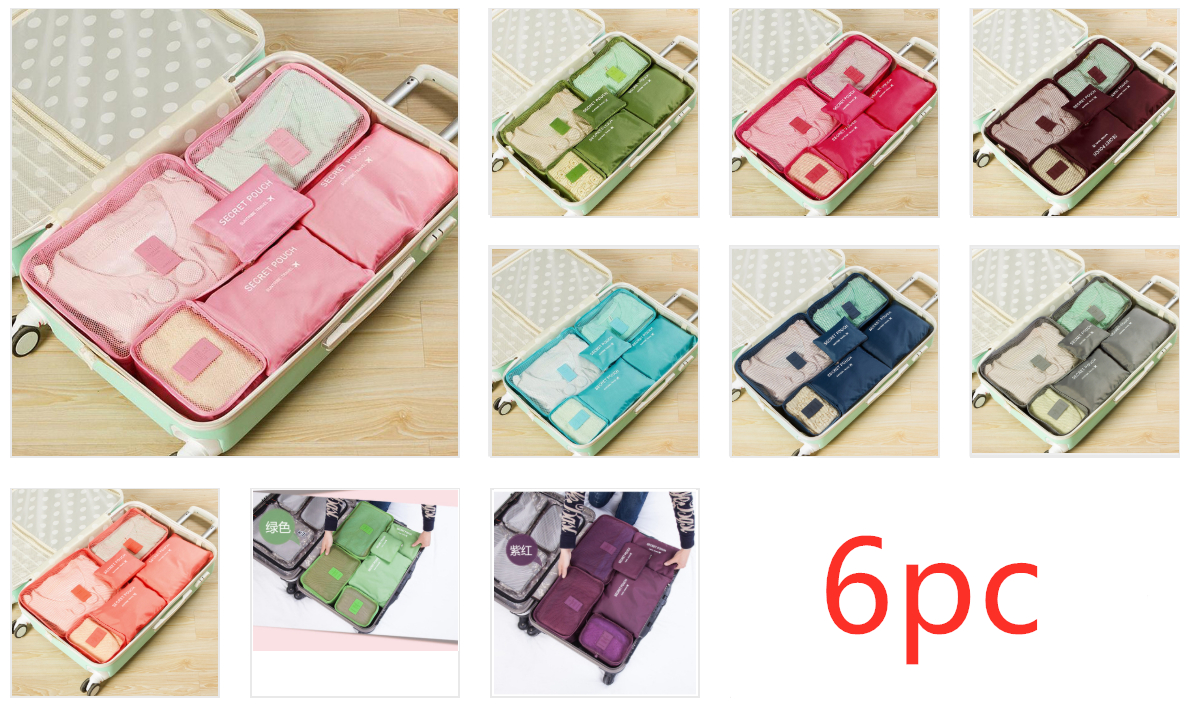 Best Durable Waterproof Nylon Packing Cube Travel Organizer Bag