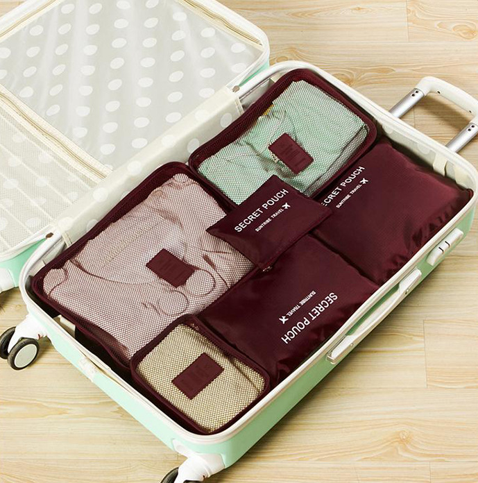 Best Durable Waterproof Nylon Packing Cube Travel Organizer Bag