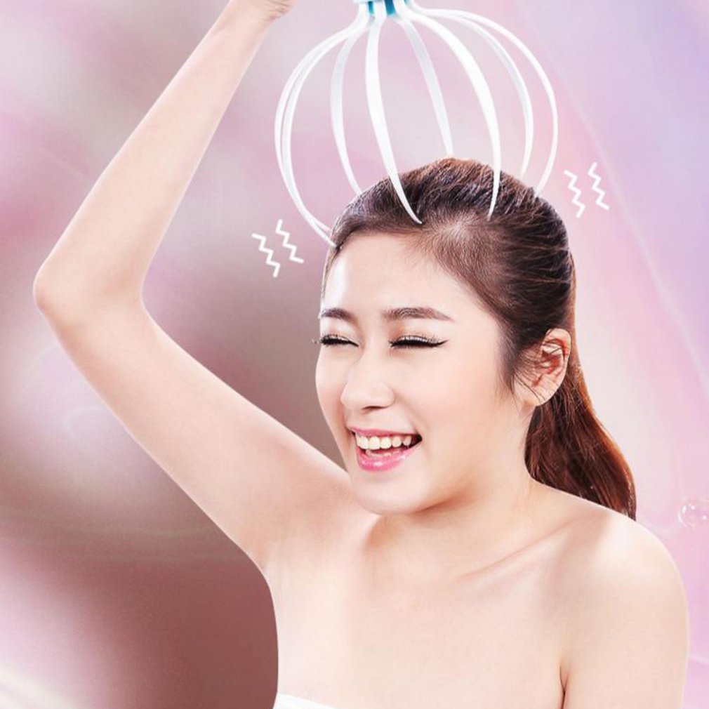 Head Scalp Massager Octopus Vibration And Refreshing E Massager