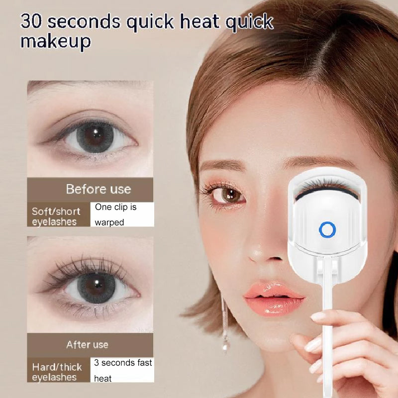 Best Eyelash Curler Portable Electric Heated Comb Eye Lash Long Lasting Eyelashes Curls Thermal Eyelash Curler Makeup Tools Heated Eyelash Curlers,Rechargeable Electric Eyelash Curler,Handheld Eyelash Heat