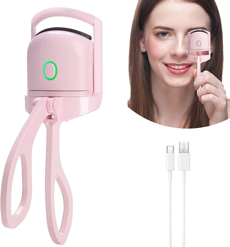 Best Eyelash Curler Portable Electric Heated Comb Eye Lash Long Lasting Eyelashes Curls Thermal Eyelash Curler Makeup Tools Heated Eyelash Curlers,Rechargeable Electric Eyelash Curler,Handheld Eyelash Heat