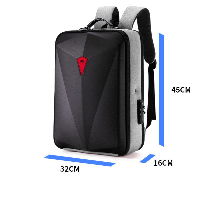 Great Alloy Frame Hard Shell Setting Men's Backpack /