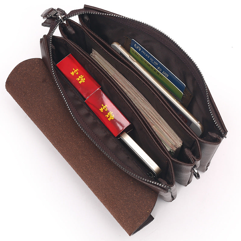 2021 Paul genuine leather man bag business hand bag men purse manufacturer direct sell