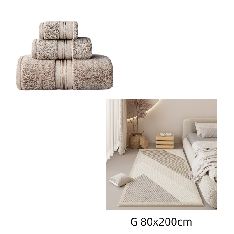Soft and Pure Color Thick Cotton Bath Towel Increased Pure Cotton Beach Towel Beauty Salon Bath Towel