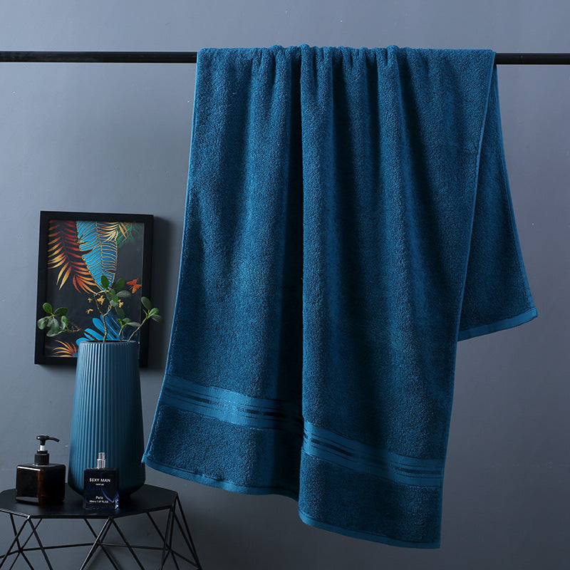 Soft and Pure Color Thick Cotton Bath Towel Increased Pure Cotton Beach Towel Beauty Salon Bath Towel