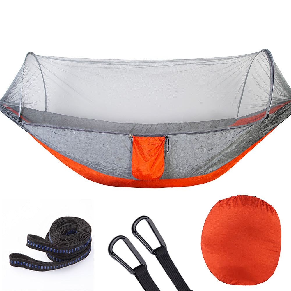 Nicely Fully Automatic Quick Opening Hammock With Mosquito Net