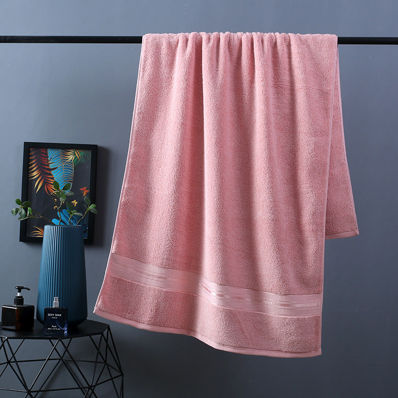Soft and Pure Color Thick Cotton Bath Towel Increased Pure Cotton Beach Towel Beauty Salon Bath Towel