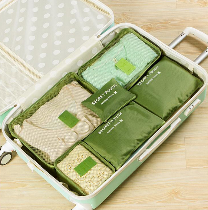 Best Durable Waterproof Nylon Packing Cube Travel Organizer Bag