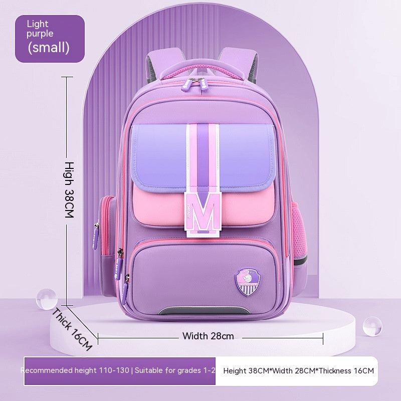 Nicely Baby Burden Relief Spine Protection Primary School Student Schoolbag Large Capacity Lightweight Children Backpack/