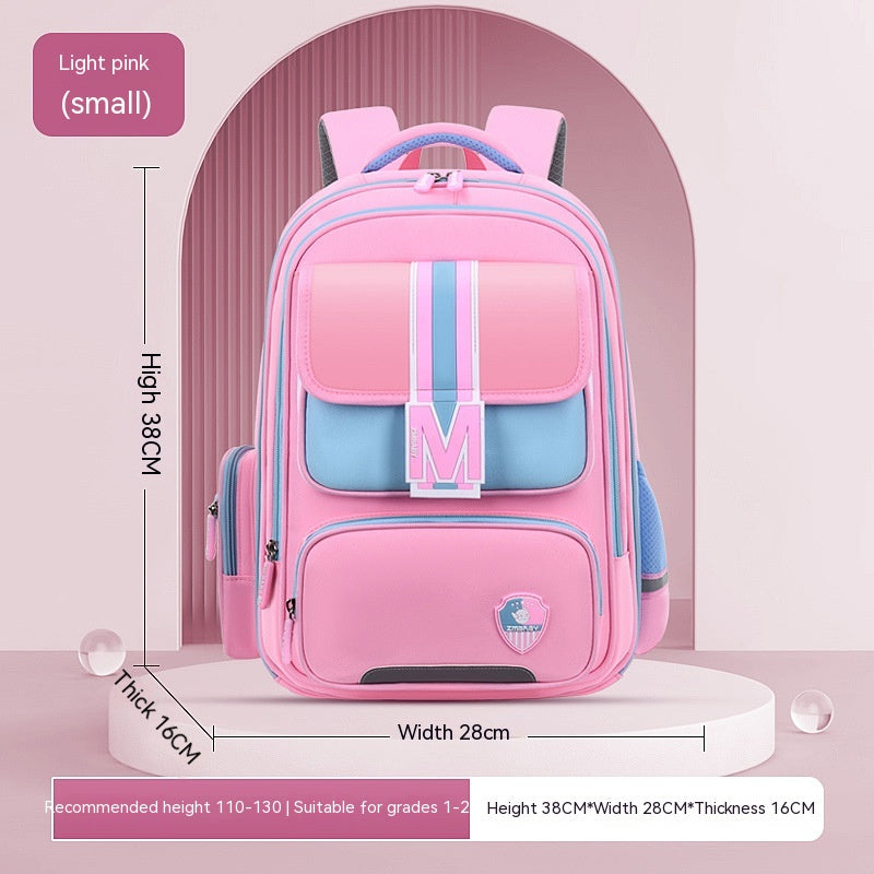 Nicely Baby Burden Relief Spine Protection Primary School Student Schoolbag Large Capacity Lightweight Children Backpack/