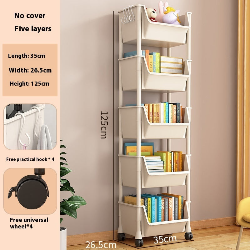 Household Multi-layer Storage Rack With Wheels