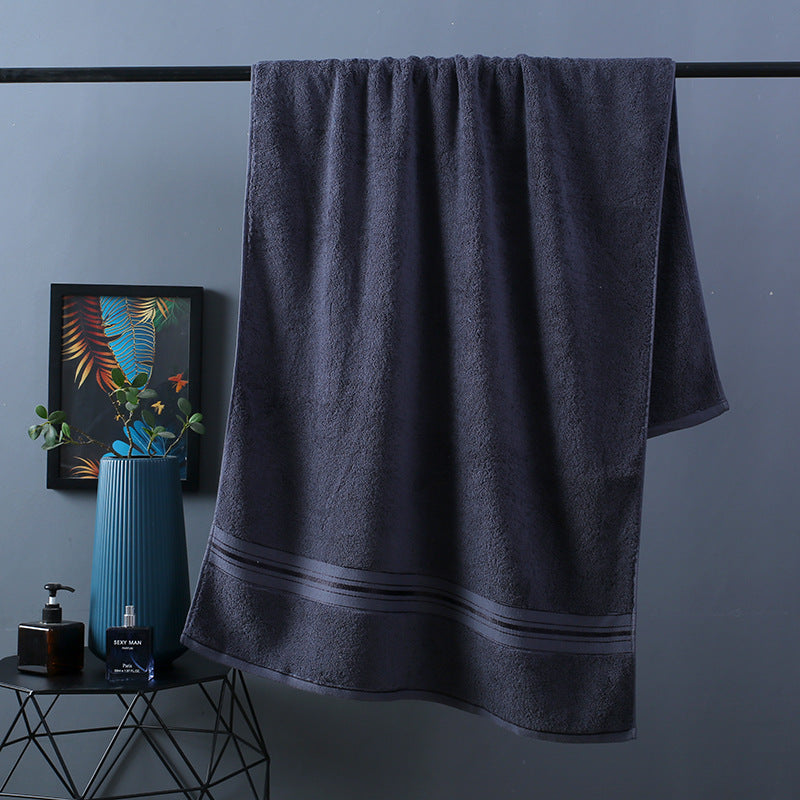 Soft and Pure Color Thick Cotton Bath Towel Increased Pure Cotton Beach Towel Beauty Salon Bath Towel