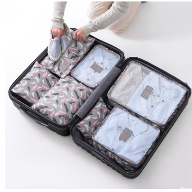 Best Durable Waterproof Nylon Packing Cube Travel Organizer Bag