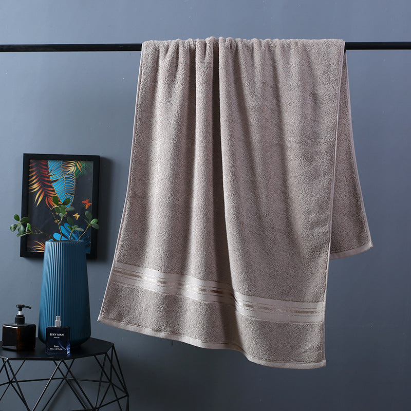Soft and Pure Color Thick Cotton Bath Towel Increased Pure Cotton Beach Towel Beauty Salon Bath Towel