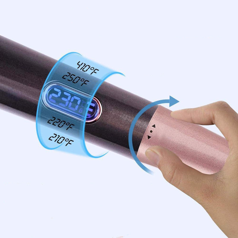 2 In 1 Hair Straightener And Curler Curling Iron For All Hair Types Tourmaline Ceramic Twisted Flat Iron