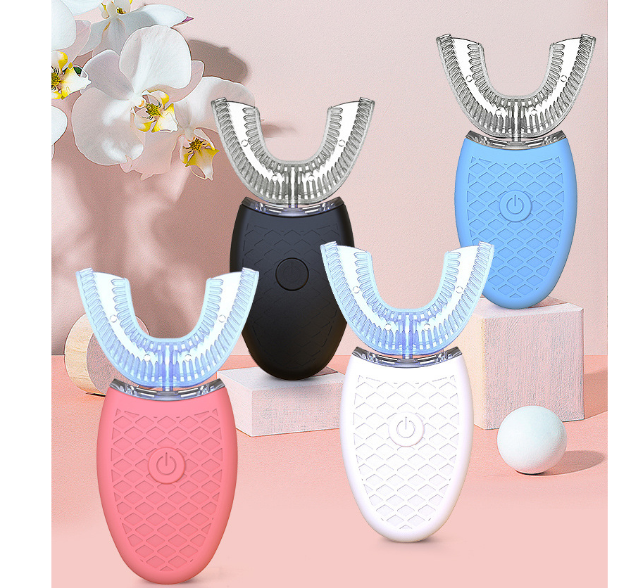 Best 360 Degrees Intelligent Automatic Electric Toothbrush U Type 3 Modes Tooth Brush