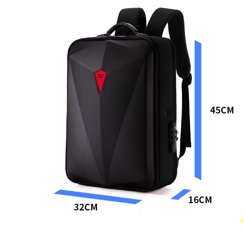 Great Alloy Frame Hard Shell Setting Men's Backpack /