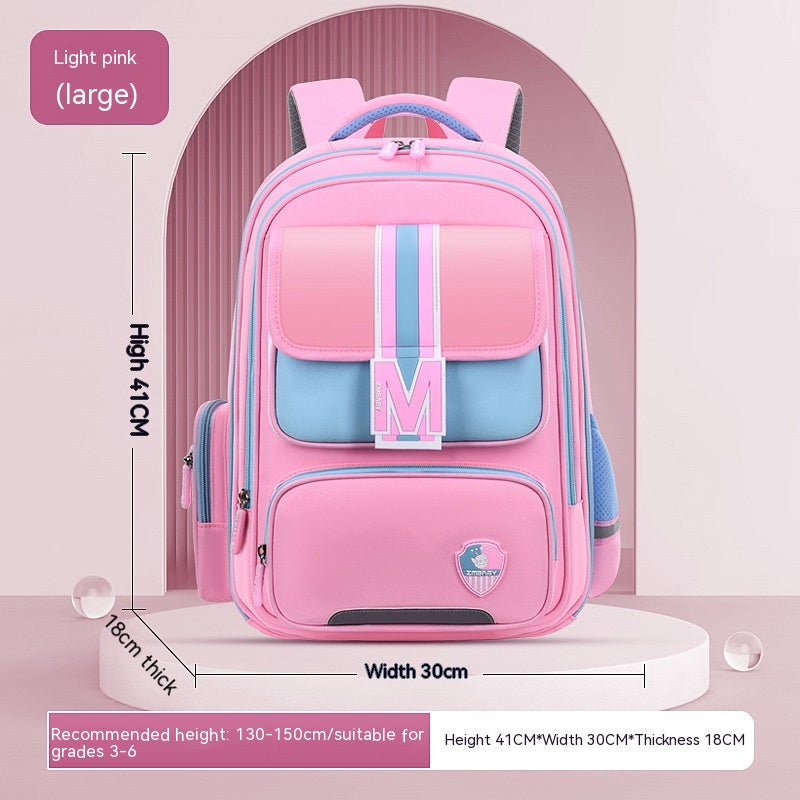 Nicely Baby Burden Relief Spine Protection Primary School Student Schoolbag Large Capacity Lightweight Children Backpack/