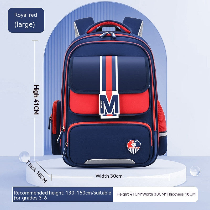 Nicely Baby Burden Relief Spine Protection Primary School Student Schoolbag Large Capacity Lightweight Children Backpack/