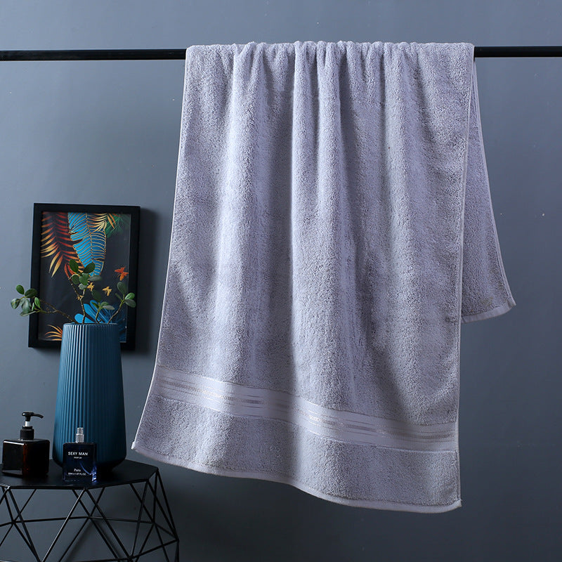 Soft and Pure Color Thick Cotton Bath Towel Increased Pure Cotton Beach Towel Beauty Salon Bath Towel