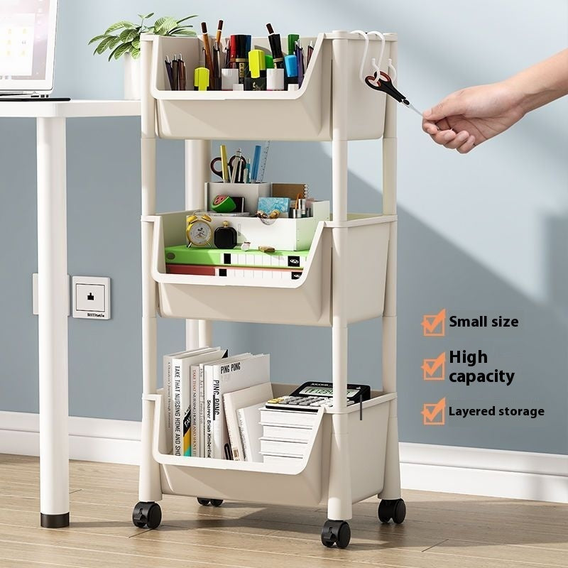 Household Multi-layer Storage Rack With Wheels