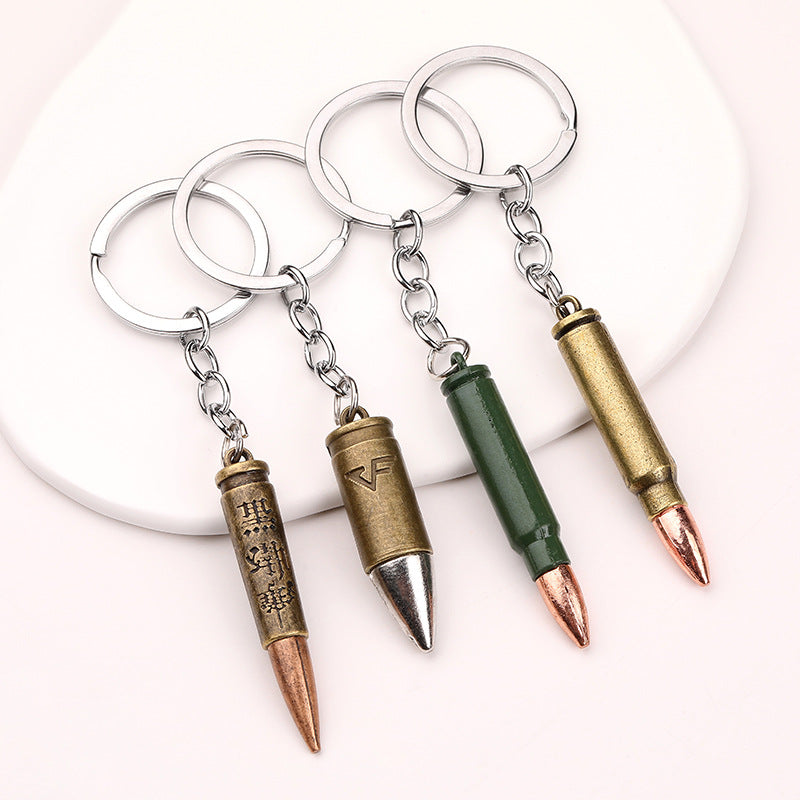 Bullet Model Metal Keychain Pendant