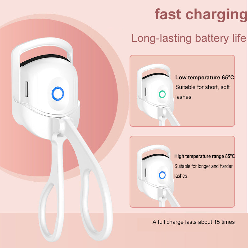Best Eyelash Curler Portable Electric Heated Comb Eye Lash Long Lasting Eyelashes Curls Thermal Eyelash Curler Makeup Tools Heated Eyelash Curlers,Rechargeable Electric Eyelash Curler,Handheld Eyelash Heat