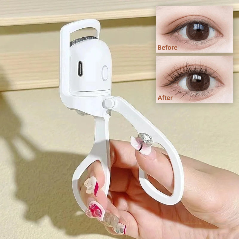 Best Eyelash Curler Portable Electric Heated Comb Eye Lash Long Lasting Eyelashes Curls Thermal Eyelash Curler Makeup Tools Heated Eyelash Curlers,Rechargeable Electric Eyelash Curler,Handheld Eyelash Heat