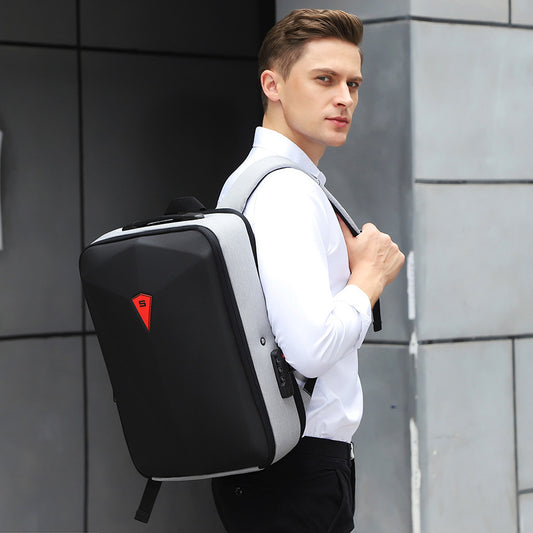 Great Alloy Frame Hard Shell Setting Men's Backpack /