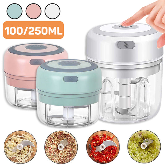 Best Mini Electric Garlic Chopper USB Charging Ginger Masher Machine Sturdy Durable Chili Vegetable Crusher Kitchen Tool