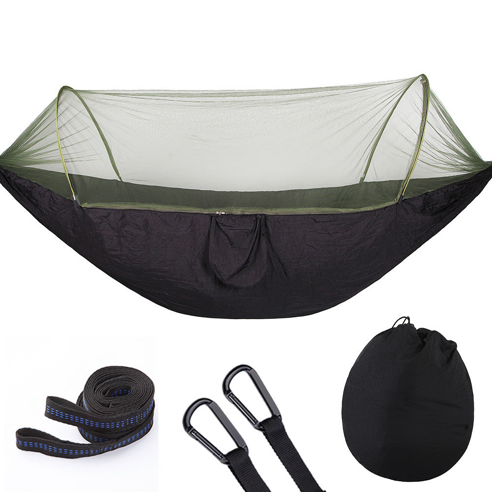 Nicely Fully Automatic Quick Opening Hammock With Mosquito Net