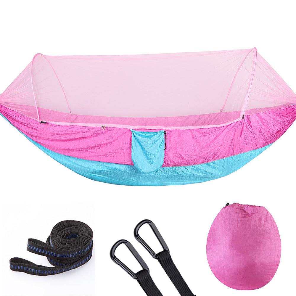 Nicely Fully Automatic Quick Opening Hammock With Mosquito Net