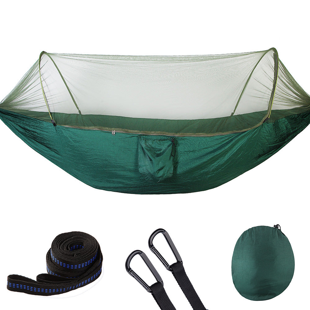 Nicely Fully Automatic Quick Opening Hammock With Mosquito Net