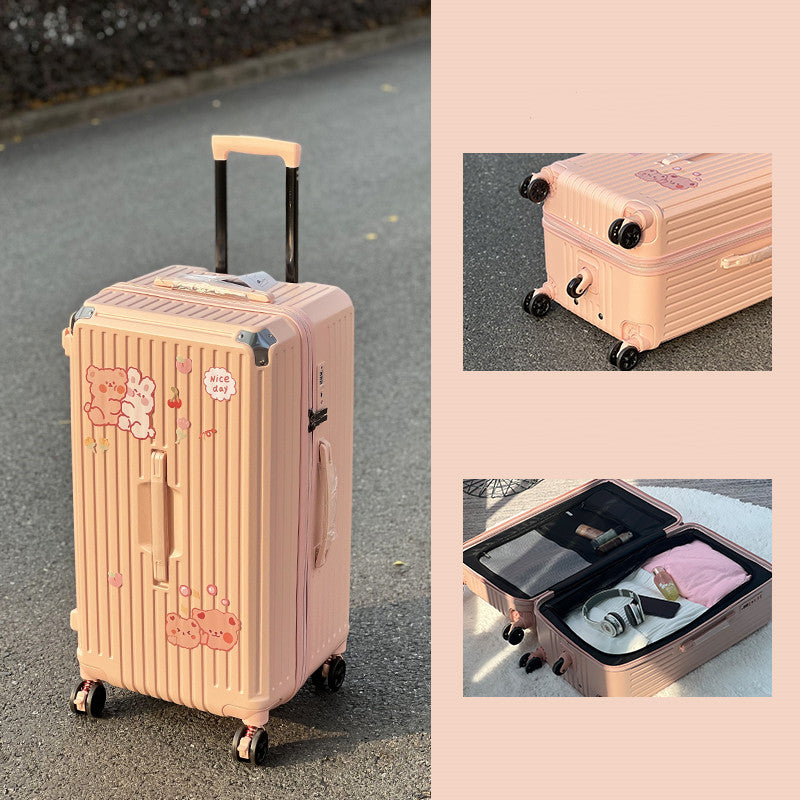 Greet Large-capacity Trolley Case Shock-absorbing Brake Universal Wheel Password Suitcase