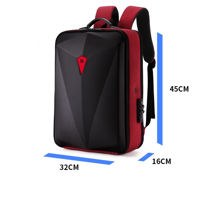 Great Alloy Frame Hard Shell Setting Men's Backpack /