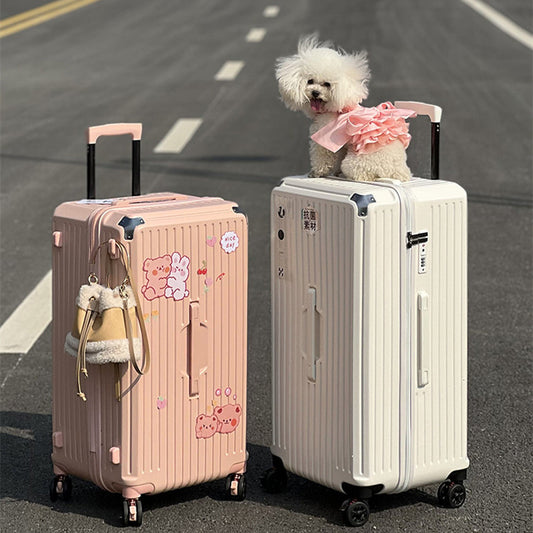 Greet Large-capacity Trolley Case Shock-absorbing Brake Universal Wheel Password Suitcase